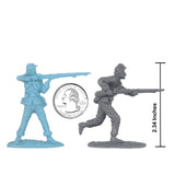 BMC Toys Classic Toy Soldiers American Civil War Powder Blue and Gray Scale