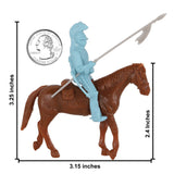 BMC CTS Alamo Heavy Cavalry Figure Set Powder Blue Scale