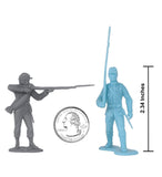 BMC Toys Classic Toy Soldiers American Civil War Marx Powder Blue and Gray Scale
