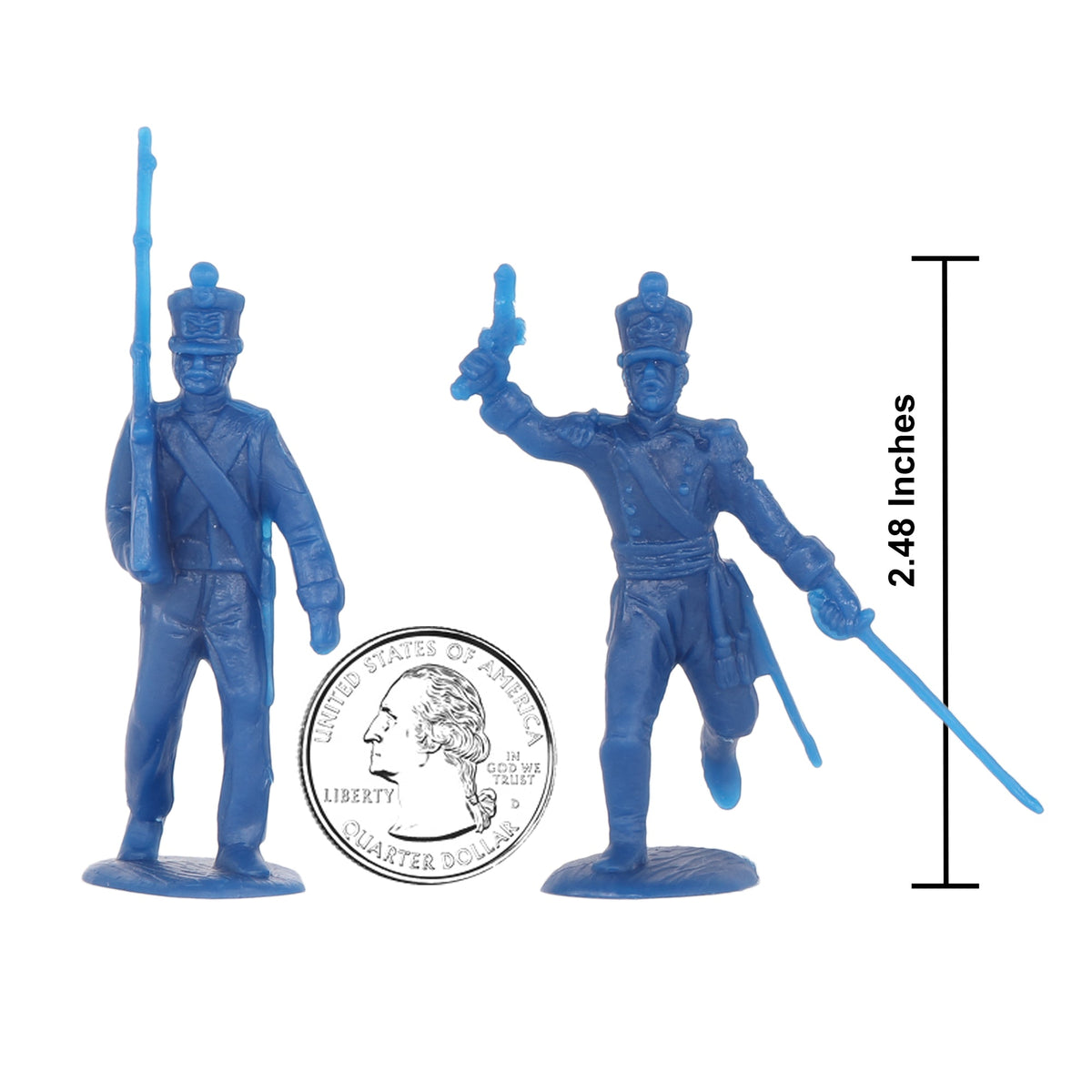 BMC CTS Battle of Waterloo French Infantry Blue Napoleonic War Figures ...