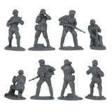 BMC Toys Classic Toy Soldiers WW2 German Artillery Crew Charcoal-Gray Close Up
