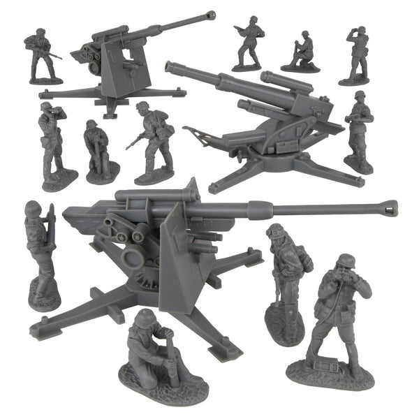 BMC CTS WW2 German Artillery 15pc Charcoal-Gray – BMC Toys