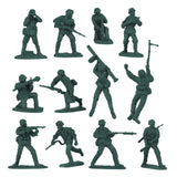 BMC Toys Classic Toy Soldiers WW2 German Assault Support Figures Forest-Green Close Up A