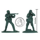 BMC Toys Classic Toy Soldiers WW2 German Assault Support Figures Forest-Green Scale