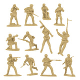 BMC Toys Classic Toy Soldiers WW2 German Assault Support Figures Tan Close Up A