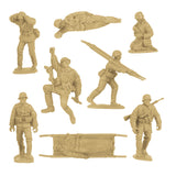 BMC Toys Classic Toy Soldiers WW2 German Assault Support Figures Tan Close Up B