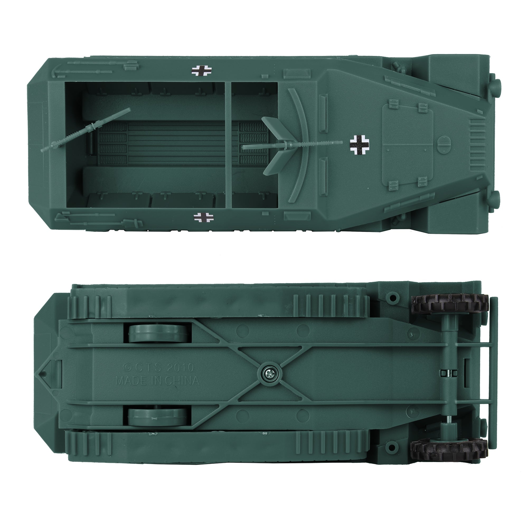 BMC CTS WW2 German Hanomag Halftrack 5pc Forest-Green Plastic