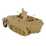 BMC Toys Classic Toy Soldiers WW2 German Halftrack Hanomag Vehicle Tan Reverse Vignette