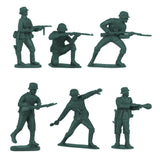 BMC Toys Classic Toy Soldiers WW2 German Infantry Figures Forest-Green Close Up