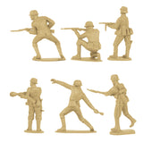BMC Toys Classic Toy Soldiers WW2 German Infantry Figures Tan Back Close Up