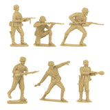 BMC Toys Classic Toy Soldiers WW2 German Infantry Figures Figures Tan Close Up