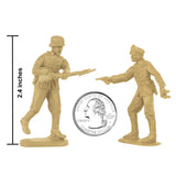BMC Toys Classic Toy Soldiers WW2 German Infantry Figures Tan Scale