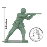 BMC Toys Classic Toy Soldiers WW2 Italian Figures Gray-Green Scale