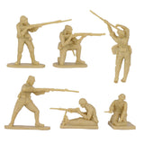 BMC Toys Classic Toy Soldiers WW2 Japanese Figures Tan Close Up View