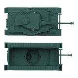 BMC Toys Classic Toy Soldiers WW2 German Halftrack Hanomag Vehicle Forest-Green Color Top & Bottom