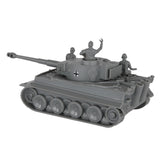 BMC Toys Classic Toy Soldiers WW2 Tank German Tiger Tank Gray Rear View