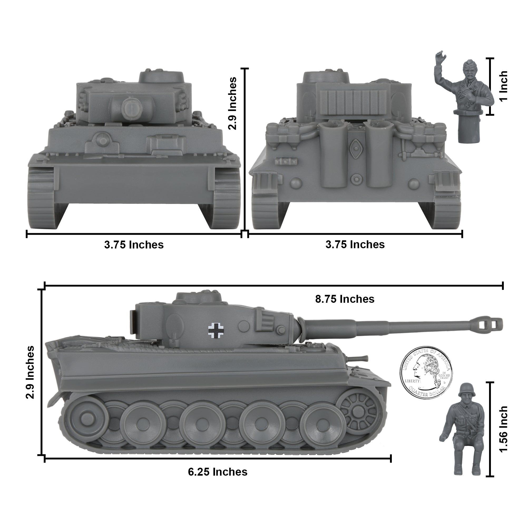 TIGER TANK 戦車型 ライターオブジェ メタル製 ミリタリー KEIWA BMC CTS WW2 German Tiger I Tank Tan Plastic Army Military Vehicle
