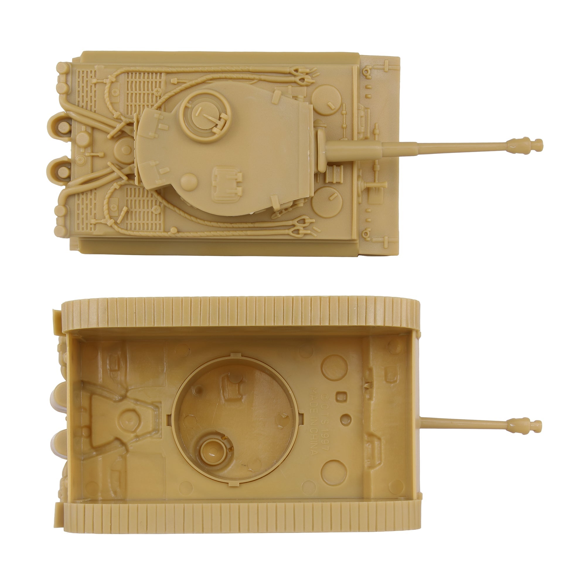 BMC CTS WW2 German Tiger I Tank Tan Plastic Army Military Vehicle
