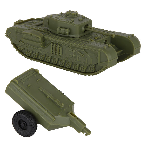 BMC CTS WW2 British Churchill Crocodile Tank Tan Plastic Army