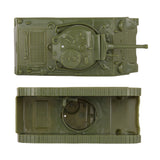 BMC Toys Classic Toy Soldiers WW2 Tank US Sherman Tank OD Green Top Bottom