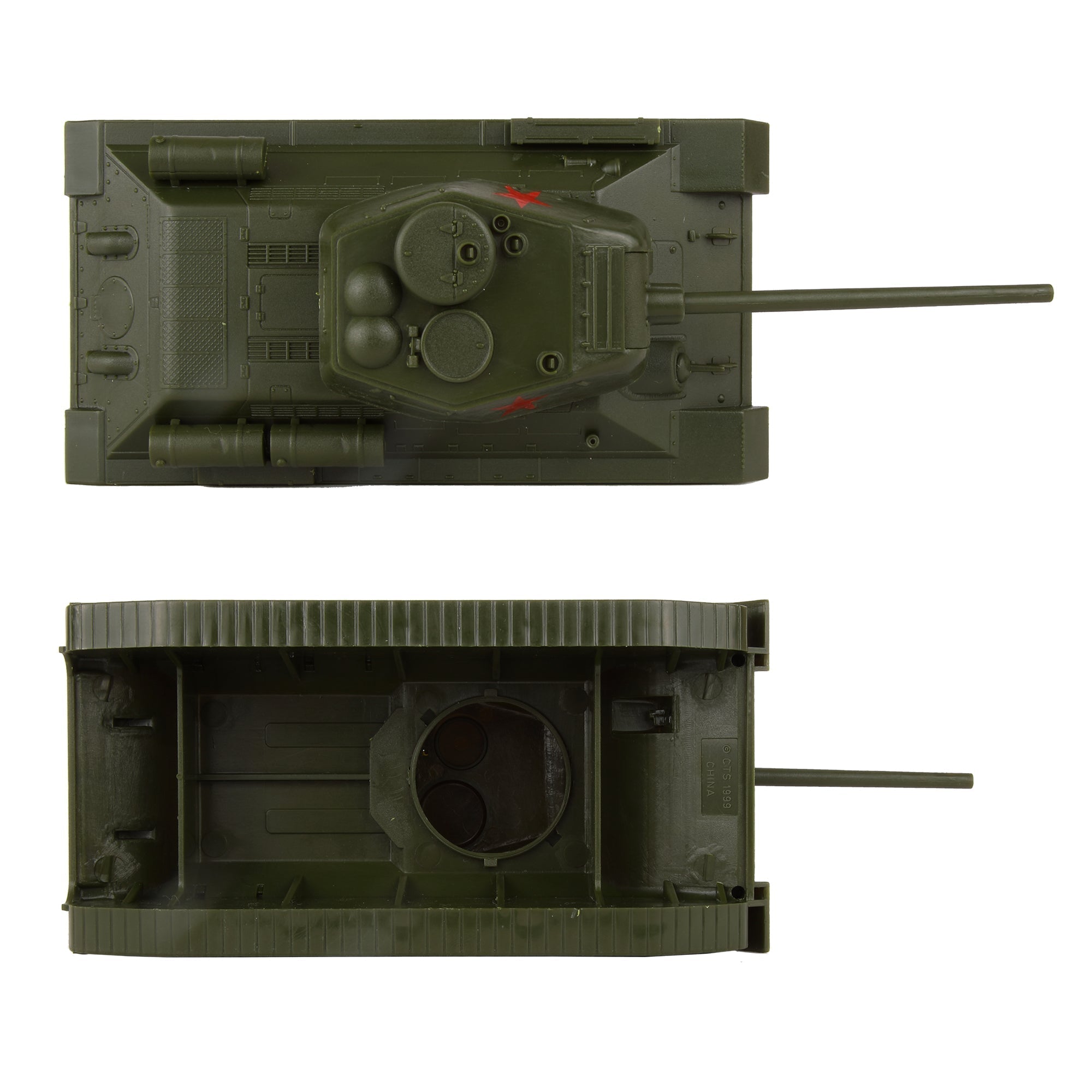BMC CTS WW2 Soviet T-34 Tank Olive Green Russian T34 Plastic