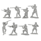 BMC Toys Classic Toy Soldiers WW2 US Soldier Figures Gray Series 1 Back Close Up