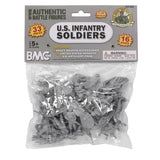 BMC Toys Classic Toy Soldiers WW2 US Soldier Figures Gray Package