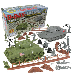 BMC WW2 D-Day Tank Battle - 36pc Plastic Army Men Playset – BMC Toys
