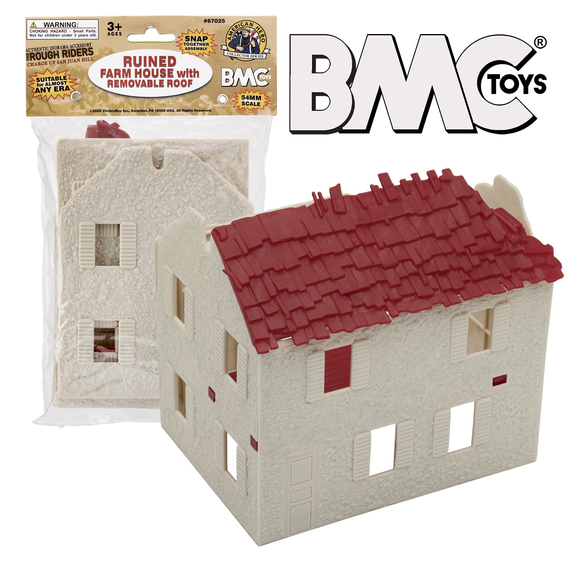 トイガン KILL HOUSE BMC Ruined Spanish Farm House 132 Scale for 54mm Plastic Army