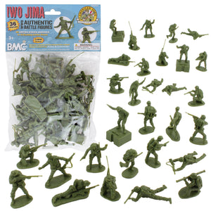 BMC WW2 Iwo Jima US Marines Plastic Army Men American Soldier