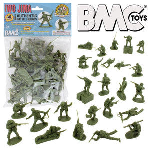 BMC WW2 Iwo Jima US Marines 36 piece figure set