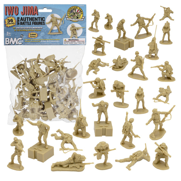 BMC WW2 Iwo Jima US Marines Plastic Army Men American Soldier