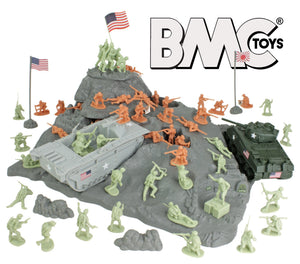 BMC WW2 Iwo Jima 72 Piece Playset
