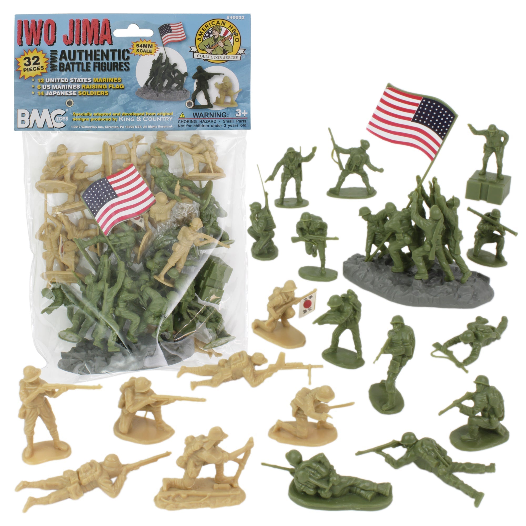 BMC Iwo-Jima Plastic Army Men Set 32 Piece Set – BMC Toys