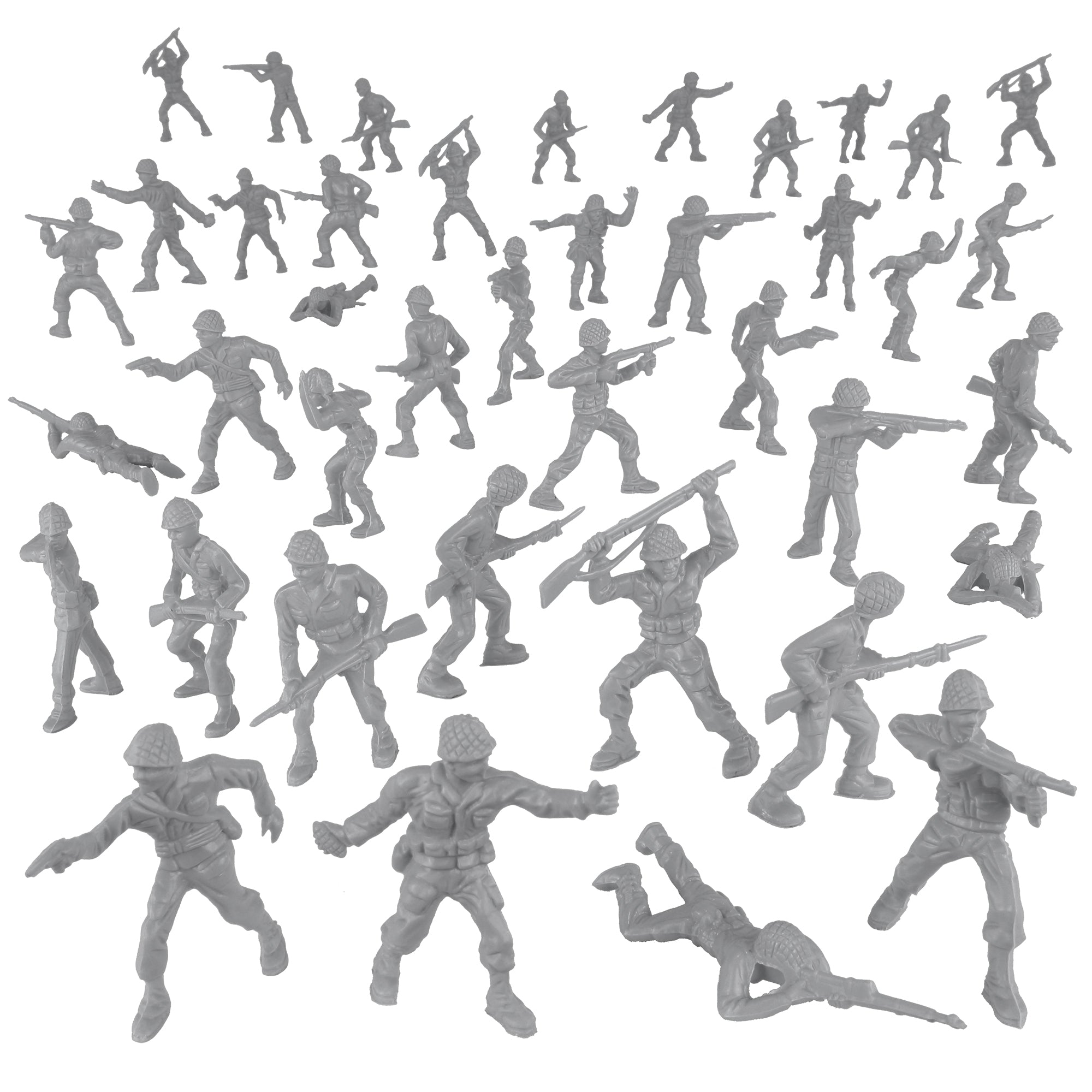 BMC Classic Green PLASTIC ARMY Men - 40pc WW2 Soldier Figures USA