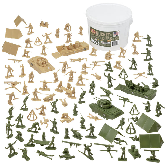 BMC Toys Plastic Army People Bucket 2024 Vignette