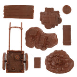 BMC Toys ARW Camp and Supplies Brown Color Playset Accessories Top Views
