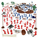 BMC Toy American Revolutionary War Battle of Bunker Hill Breed's Hill 115 piece Plastic Army Men Boxed Playset