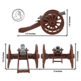 BMC Toys American Revolutionary War Cannon Accessories Brown and Charcoal-Gray Color Scale Image