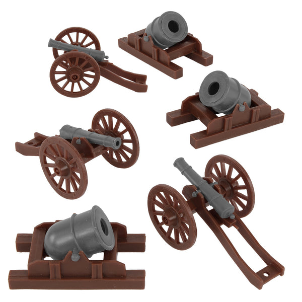 BMC Revolutionary War Cannon Mortar Miniature Plastic Soldier Set