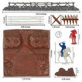 BMC American Revolutionary War Battle of Yorktown 208 Piece Boxed Playset Terrain and Figure Scale