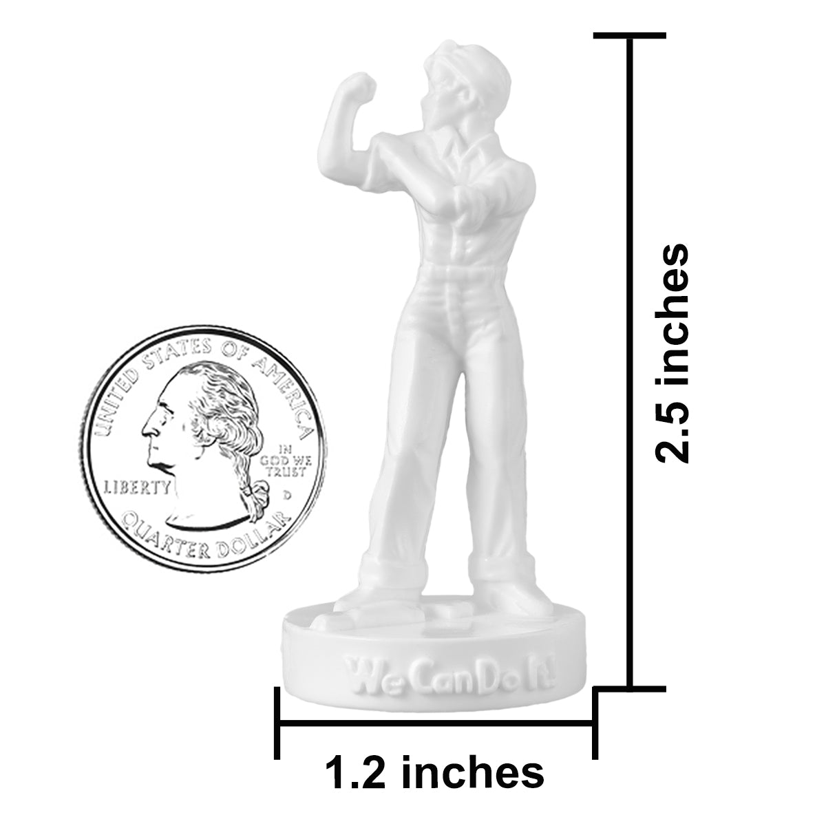 BMC ROSIE the RIVETER Plastic Figures - 12pc Paintable Model