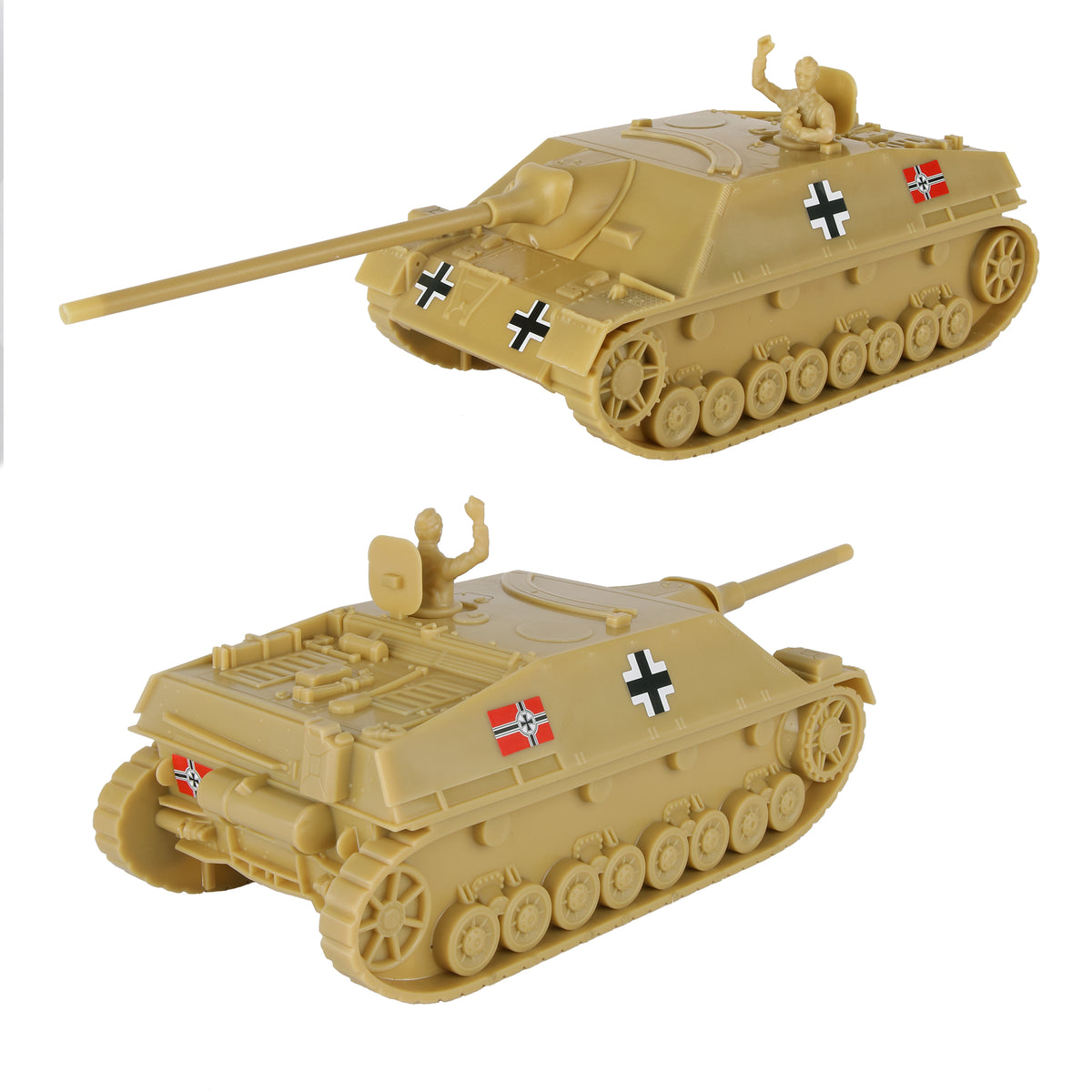 BMC WW2 German Jagdpanzer Tank Destroyer - Tan Plastic Army Vehicle ...