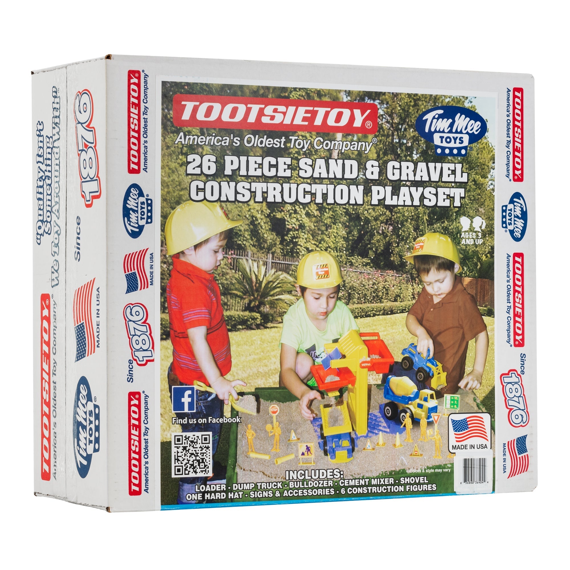 TimMee Sand & Gravel Construction Set - Trucks Figures Sandbox