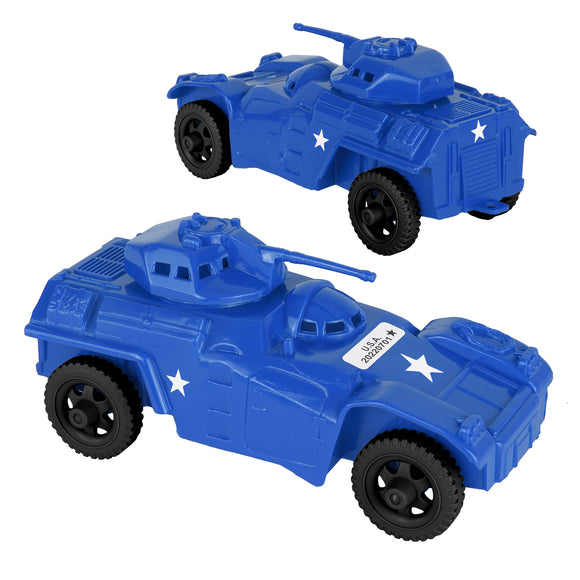 Tim Mee Toy Modern Armored Cars Blue Vignette