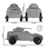 Tim Mee Toy Modern Armored Cars Gray Scale