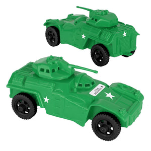 Tim Mee Toy Modern Armored Cars Green Vignette