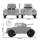 Tim Mee Toy Staghound Armored Cars Gray Scale