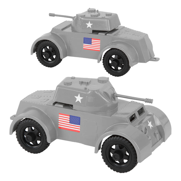 Tim Mee Toy Staghound Armored Cars Gray Vignette