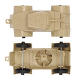 Tim Mee Toy Staghound Armored Cars Tan Top and Bottom Views